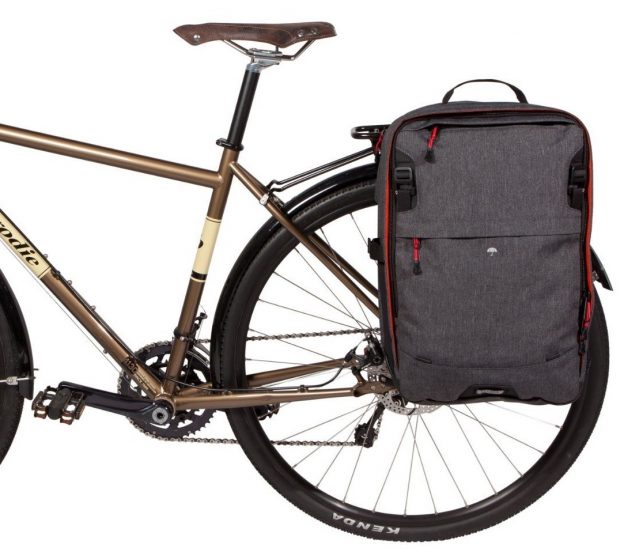 two wheel gear pannier backpack convertible