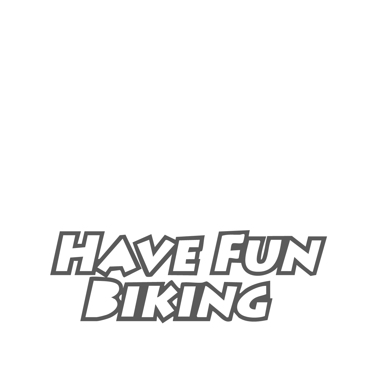 HaveFunBIking logo in white with full bike figure