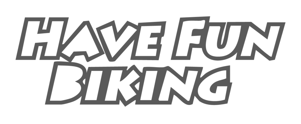 HaveFunBIking logo in white