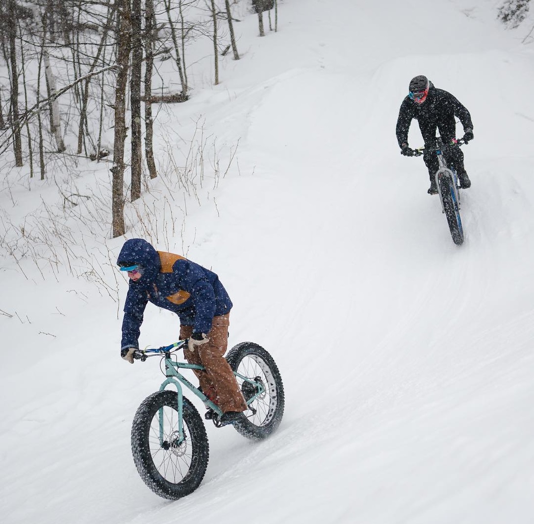 Bike Pic Feb 15, fresh snow for some fat bike fun