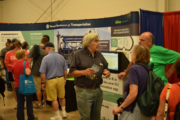 Get your free Minnesota Bike and road maps here at MnDOT's booth at the MN Fair. 