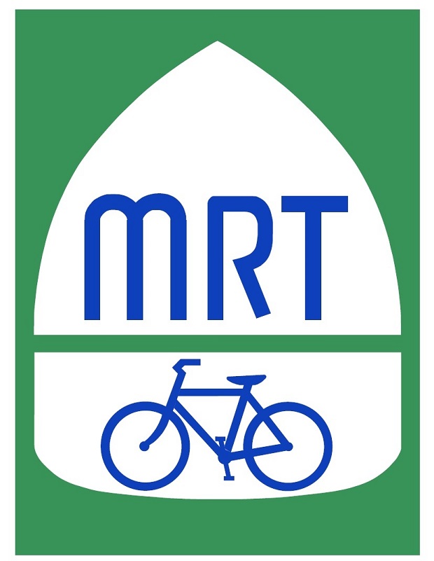 Signs for the Mississippi River Trail route 