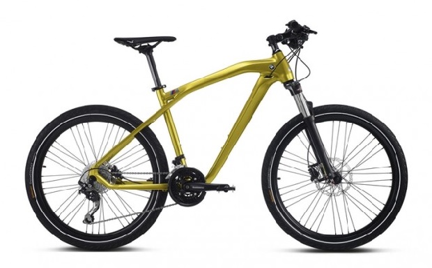 yellow bmw bike